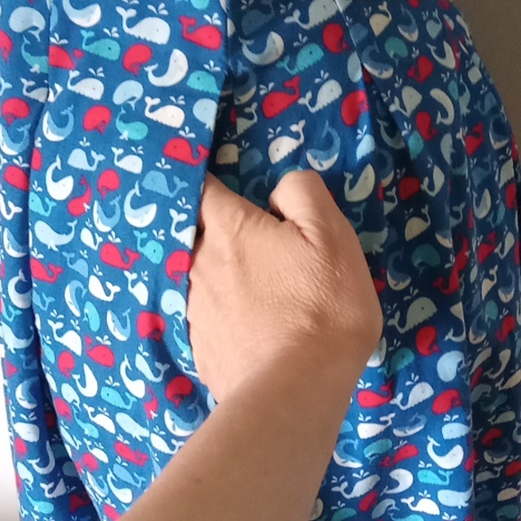 Retrolicious 1950s style pinup whale print knee length dress small - Picture 4 of 8